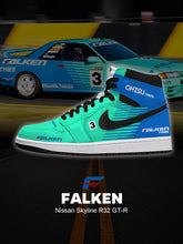 Baskets montantes personnalisées FALKEN Skyline R32 GT-R V.1